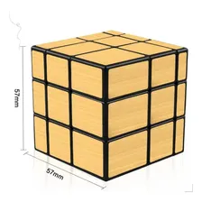 Cubo Mágico Mirror Cube Espelhado Blocks Shengshou Dourado Foto mini 4
