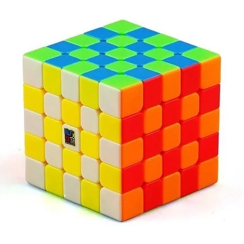 Cubo Mágico Profissional 5x5x5 Moyu Mf5s + Base De Estrutura Stickerless Foto 1