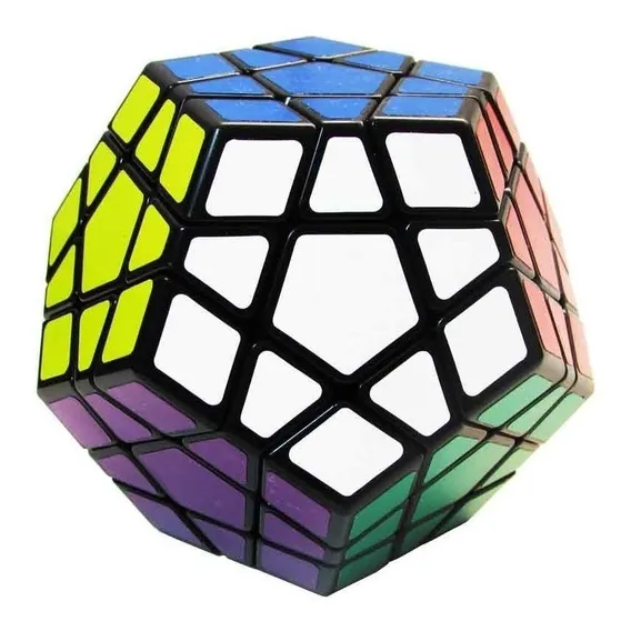 Cubo Mágico Profissional Megaminx Shengshou Black Imperdível Cor da estrutura Preto Foto 1