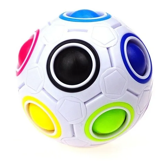 Cubo Mágico Puzzle Rainbow Ball Estrutura Colorido Foto 1