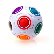 Cubo Mágico Puzzle Rainbow Ball Estrutura Colorido Foto mini 2