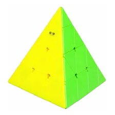 Cubo Mágico Qiyi 4x4x4 Pyraminx Stickersless Cor Da Estrutura Stickerless Foto mini 3