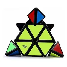 Cubo Mágico Qiyi Pyraminx 3x3 Pirâmide Stickerless E Preto Foto mini 2