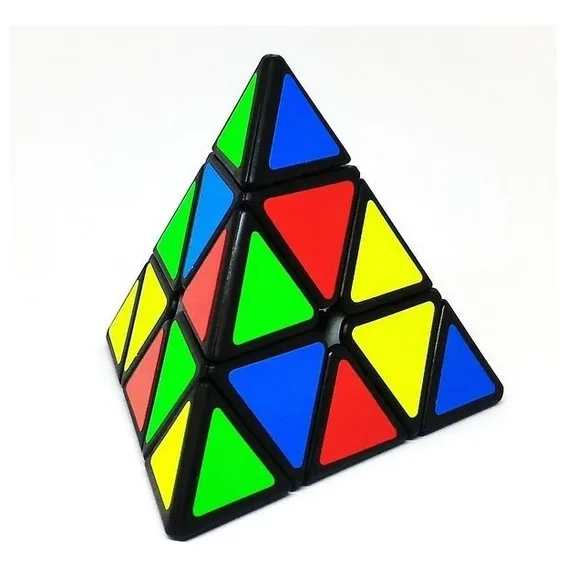 Cubo Mágico Qiyi Pyraminx 3x3 Pirâmide Stickerless E Preto Foto 1