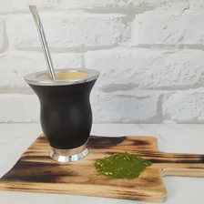 Cuia Porongo Ditreviso  Artesanal De Alumínio Preto Foto mini  2