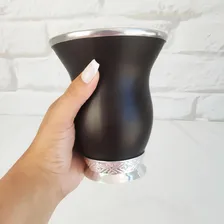 Cuia Porongo Ditreviso  Artesanal De Alumínio Preto Foto mini  3