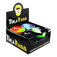 Cuia silicone Tokahauú multicolor com desenho lisa Foto mini 1