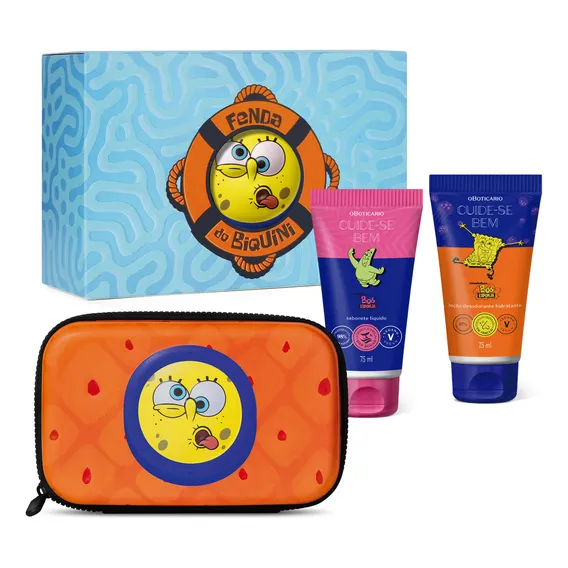 Cuide-se Bem Bob Esponja 3 Produtos O Boticario Foto 1