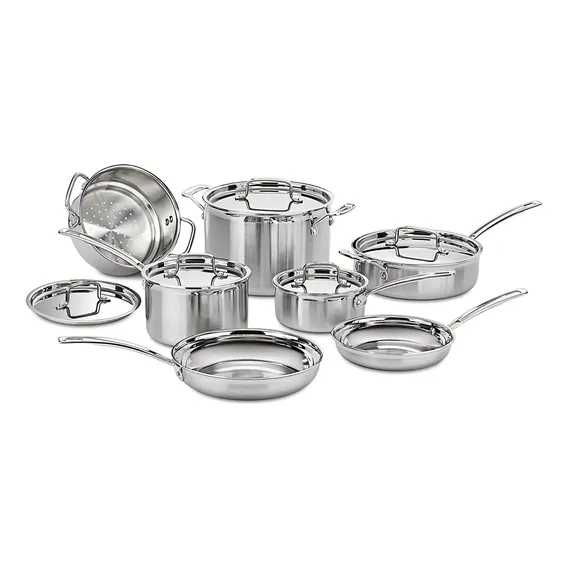 Cuisinart Jogo Panelas Aço Inoxidável Tripla Camada 12 Peças Foto 1