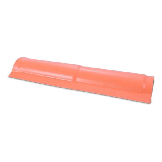 Cumeeira Latera Lisa Pvc Terracota Fortlev Foto 1