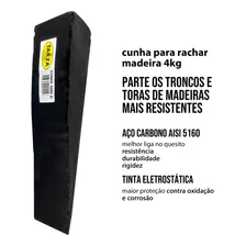 Cunha Para Rachar Lenha 4kg Forjada Tarza Foto mini 4
