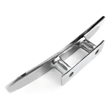 Cunho Em Aço Inox 20cm Amarra Cabo Cais Lancha Barco Veleiro Foto mini  3