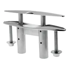 Cunho RetrÔtil Em Aço Inox 6'' Polegadas Cunho De Embutir Para Amarração Cordas Barcos Lanchas Iates Foto mini 1