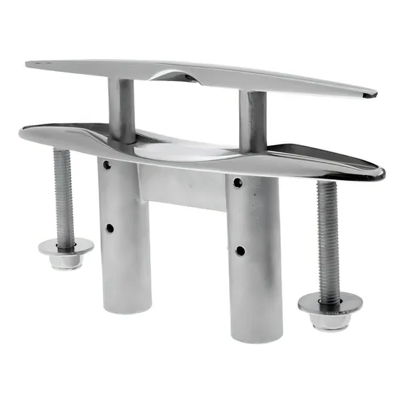 Cunho RetrÔtil Em Aço Inox 6'' Polegadas Cunho De Embutir Para Amarração Cordas Barcos Lanchas Iates Foto 1