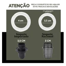 Cúpula Cilindrica Para Abajur Ref 82 Algodão Cor Preto Foto mini  3