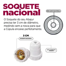 Cúpula Cilindrica Para Abajur Ref 82 Algodão Cor Preto Foto mini 4