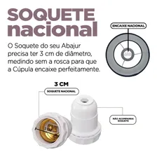 Cúpula Cilindrica Para Abajur Tecido Algodão Preto Ref 84 Foto mini 4