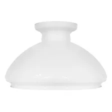 Cúpula De Vidro Branco Brilho 30,5 Para Lustre Abajur Antigo Foto mini 1