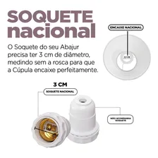 Cúpula Para Abajur Tecido Algodão Branco Ref 21 Tangerina Mca Cúpula Foto mini 4