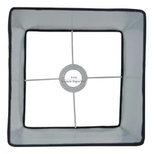 Cúpula Quadrada Para Abajur Ref 57 Encaixe 4 Cm Preta Foto mini 4