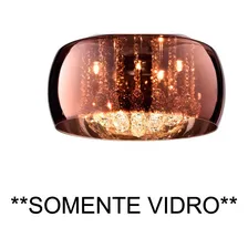 Cupula Vidro Cobre Soho Pd006co 60cm Bella Somente A Cupula Foto mini 1
