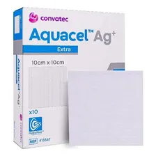 Curativo Aquacel Ag+ Extra 10cm×10cm Convatec 1 Unidade. Aquacel Ag+ Extra Convatec Foto mini 1