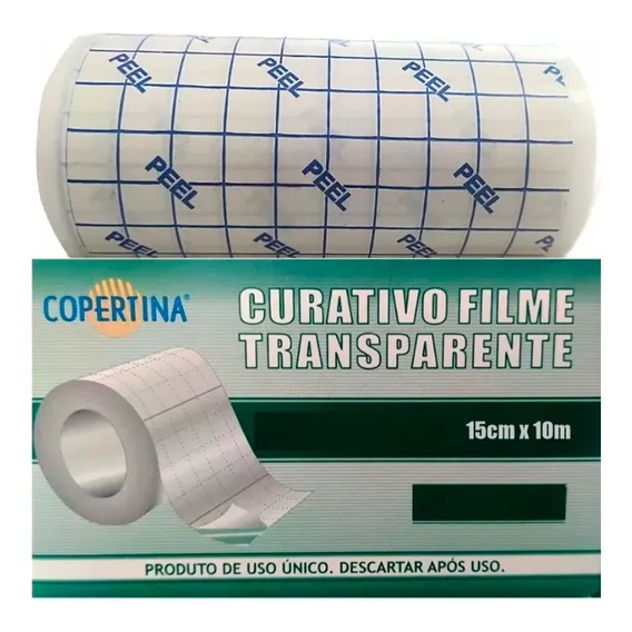 Curativo Filme Transparente Copertina Rolo 15cm X 10 Metros Foto 1