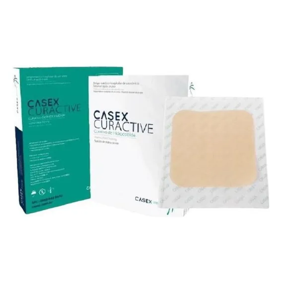 Curativo Hidrocolóide Placa 10x10cm Regular Casex Kit 10un Foto 1