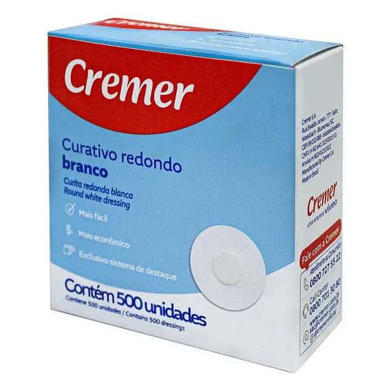 Curativo Redondo C/500 Un Rolo Cremer Foto 1
