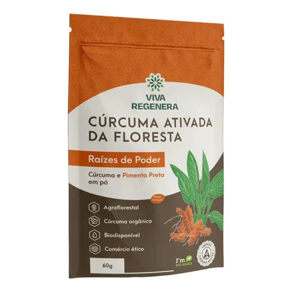 Cúrcuma Ativada Da Floresta Com Pimenta Viva Regenera Foto 1