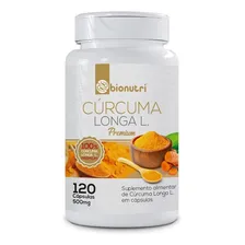 Curcuma Longa Premium 120 Cápsulas 500mg Bionutri Foto  mini 1