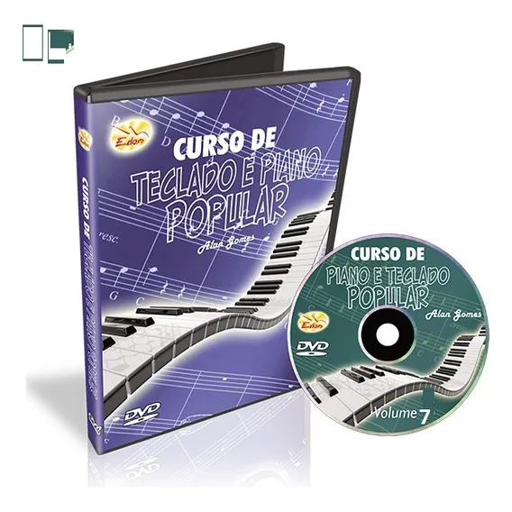 Curso De Teclado E Piano Dvd Volume 1 Alan Gomes Com Foto 1