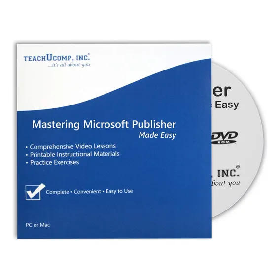 Curso Em Dvd-rom De Videoaulas De Microsoft Publisher 2019 E 365 Foto 1