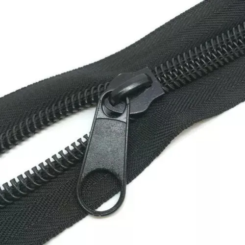 Cursor P/ Zíper N 6 Branco, Preto, Niquelado Premium 100 Uni Cor Preto Foto 1