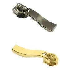 Cursor ZĂper 5 NĂquel Prata 50 Unidades Ondulado Pino Cor Dourado Latonado Foto mini 1