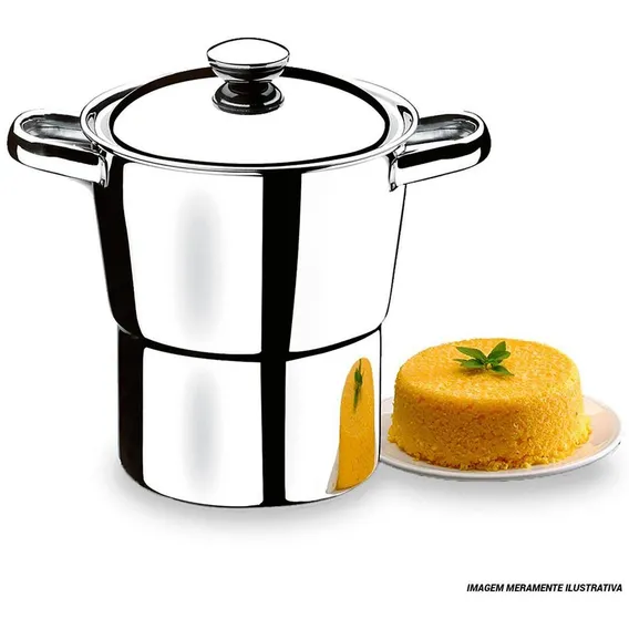 Cuscuzeira Inox 2l Lyon Brinox Foto 1