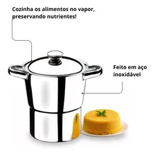 Cuscuzeira Inox 2l Lyon Brinox Foto mini 3
