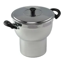 Cuscuzeiro De AlumĂnio Panela Cuscuzeiro N°16 Cuscuz Medio Foto mini 1