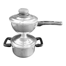 Cuscuzeiro Individual Nordestino Kit Com 2 Cuscuzeiros Cor Prateado Foto mini 2