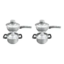 Cuscuzeiro Individual Nordestino Kit Com 2 Cuscuzeiros Cor Prateado Foto mini 1