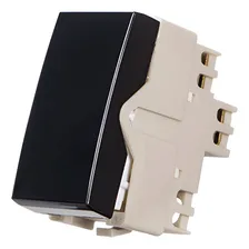 Cx 10 Un Interruptor Simples Margirius 10a Ebony Sleek Preto Foto mini  2