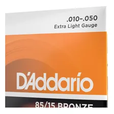 Daddario 85/15 EZ900-B Encordoamento Violão Aço 010 Foto mini 2