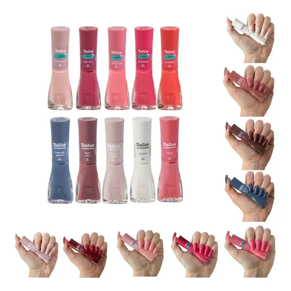 Dailus - Kit 10 Esmaltes Coleção  + Queridinhos Cor Sortidas Foto 1