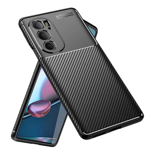 Danet Case Fibra de Carbono Anti Impacto - Moto Edge 30 Pro - Preto Foto 1