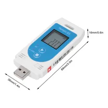 Datalogger TZONE TEMPU 03 temperatura umidade USB c/ software Data Logger Foto mini 2