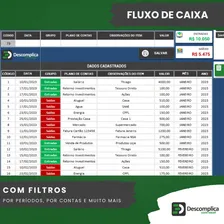 DCE Gestão E Controle Fluxo De Caixa financeiro Planilha Excel Foto mini 4