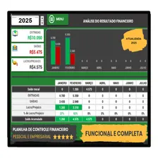 DCE Gestão E Controle Fluxo De Caixa financeiro Planilha Excel Foto mini 1