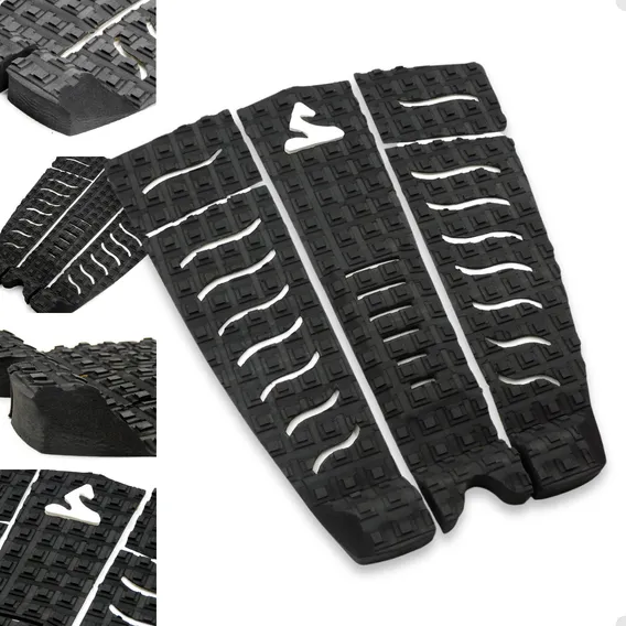 Deck Surf Longboard Soulfins 3 Peças Preto Foto 1