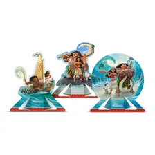 Decoração Display De Mesa Moana 6 Uni Festa Completa Foto mini  3