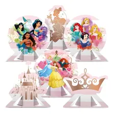 Decoração Display De Mesa Princesas Disney Festa 6 Unidades Foto  mini 1